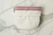 Bistro Bag, Vintage Merlot Red Stripe, Set of 2