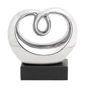 10" Abstract Ceramic Sculpture - Home Decor