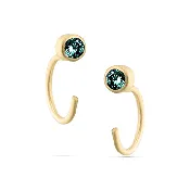 Birthstone Hug Studs (Jan-Dec)