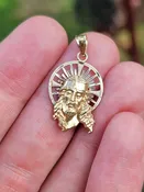10k 1.7g Jesus head charm