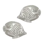 Butterfly Fish Cabinet Knob Matched Pair