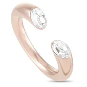 Calvin Klein Brilliant Rose Gold PVD-Plated Stainless Steel White Crystal Ring KJ8YPR14020