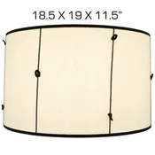 Abbey Rose Shade Only - Globo Knotted Handwoven - Black