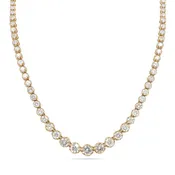 18.40 Ctw. Old European Cut Diamond Rivière Necklace from Bespoke by Platt