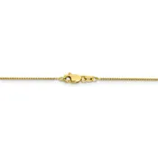 10K Solid Yellow Gold 0.80mm Polished Spiga Bracelet Anklet Necklace Pendant Chain Lobster Clasp 10 16 18 20 22 24 30 Inches
