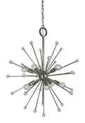 10-Light Polished Nickel Supernova Chandelier by Framburg