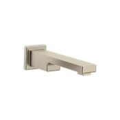 10" Brushed Nickel Wall-Mounted Non Diverter Tub Filler Spout