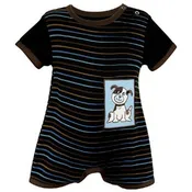 Baby Boys Blue Dog Short Romper 3-6 months