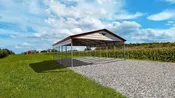 24x30x9 Metal Carport - Vertical Roof - Eagle Carports