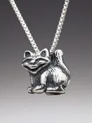 Alice - Cheshire Cat Charm - Sterling Silver