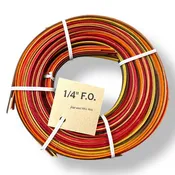 1/4" Flat Oval Dyed Reed