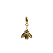 Gold Bee Lock Charm