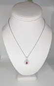 Colored Stone Pendant Necklace