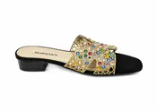 MARILYN'S FLAT MULE OPEN TOE CRYSTAL SHOE
