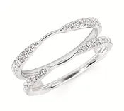 14K W .38 CTTW DIAMOND RING ENHANCER WRAP