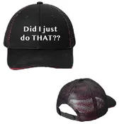 "Did I Just Do THAT??" Embroidered Snapback Hat - Bold Statement Cap
