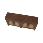 Aberdeen 4 Door Rattan Sideboard
