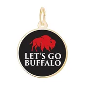 1056 Let's Go Buffalo Black and Red Disc