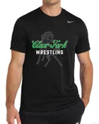 2026 ClearFork Wrestling-Black-Nike Tee