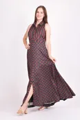 Ajrakh Collared Maxi Dress