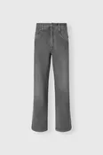 Baggy Jeans in Pure Cotton with Resca Pattern