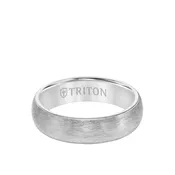 6MM Tungsten Carbide Ring – Crystalline Finish and Rolled Edge 11-6054-6