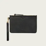 Desert Black Contigo Leather Wristlet
