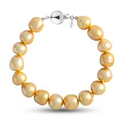 10.0-10.9 mm AA+/AAA Golden South Sea Baroque Pearl Bracelet