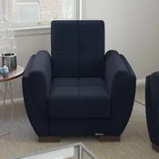 Armada Air Collection <br>Black Blue Denim Armchair