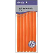 Annie Soft Twist Rollers 10in 12ct Orange Value Pack - #1283