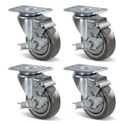 1-1/4" Wide Polyurethane Caster Wheels