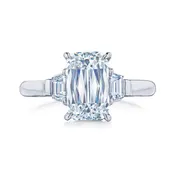 2 carat Ashoka platinum engagement ring