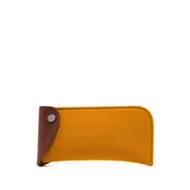 Anzen Eyeglass Sleeve - Turmeric Felt , Sienna Leather
