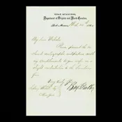 1864 Civil War Letter – Dept. of Virginia & North Carolina Headquarters, Fort Monroe