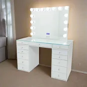 Slaystation 2.0 Hollywood Makeup Vanity - White