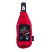BEAUjolais wine bottle dog toy