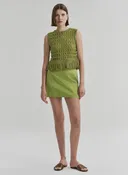 ALC Cotton Satin Mini Skirt