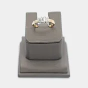 Pre-Owned 14k Yellow Gold Engagement Ring w/ Emerald Cut Diamonds - Size 9.5 | B.G. Loan & Jewelry Co.