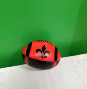 1DZ 6" RED/Black VINYL FOOTBALL