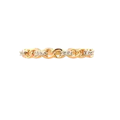 10K Yellow Gold Diamond Link Ring – 0.05 CTW