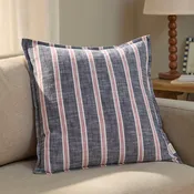 Abersoch Stripe 100% Cotton Cushion Regatta Red