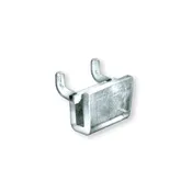 1.125"W x 0.5"D x 0.75"H Plastic U-Hook: 0.148" Diameter, 20-Pack