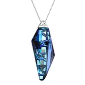 Flawless Elegance Blue Czech Crystal Necklace by Preciosa