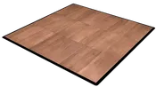 Dance Floor – Dark Maple Resin 3’x3′
