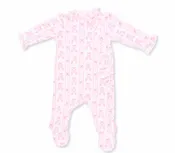 Ballet Shoes Ribbon Kimono Ruffle Snap Footie
