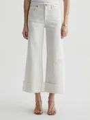 AG Jeans Saige Wide Leg Crop, Powder Mended - Final Sale