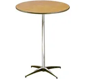 30″ Round Bar Height Table-X