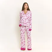 All American Long PJ Set in Romantic Lilac Vines
