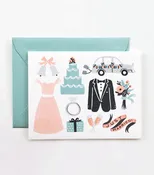Rifle Paper Co. Just Married Greeting Card