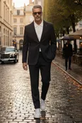 Abbey Matte Notch Lapel Regular Fit Suit